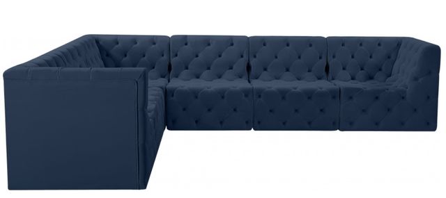 Meridian Furniture Tuft 6-Piece Navy Modular Sectional Set-2