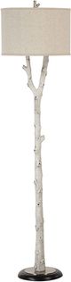 Renwil® Everren Criterion Matte Black/White Wash Floor Lamp-0