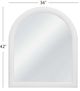 Bassett Mirror Vega White Wall Mirror-4