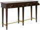 StyleCraft Dark Caramel/Gold Console Table-1