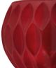 A & B Home Red Embossed Pattern Candle Holder-4