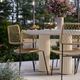 TOV Furniture Parcino Terrazzo Concrete Indoor/Outdoor Dining Table with Cream Legs-1