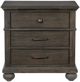 Mazin Furniture Motsinger Wire-Brushed Rustic Brown Nightstand-0