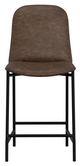 International Furniture Direct Seating Black/Brown Counter Stool-1
