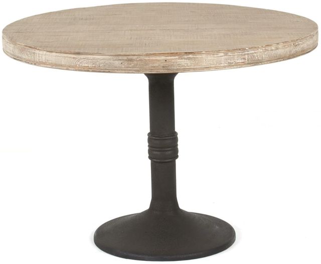 Nest Home Collections Sadie Medium Gray 42" Dining Table with Iron Base-0