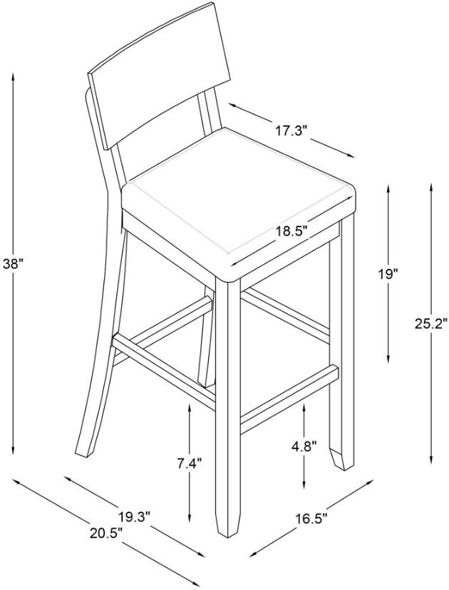 Linon Jordan Gray Wash Counter Stool-2