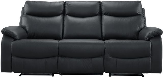 Mazin Furniture Wembley 3-Piece Black Modular Reclining Sofa-1
