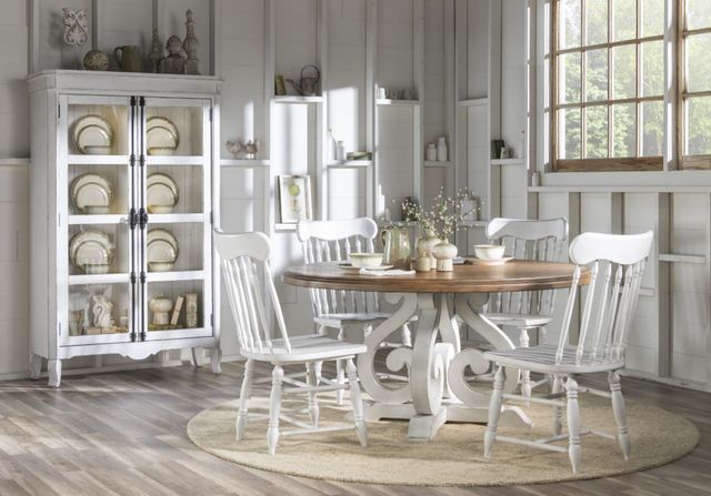 Legacy Classic Vintage Market Picket Fence Turned Spindle Dining Side Chair-3