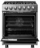 Viking® 3 Series 30" Onyx Pro Style Dual Fuel Range-1