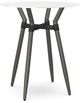 Amisco Customizable Link White Glass Round 36" Bar Table-0