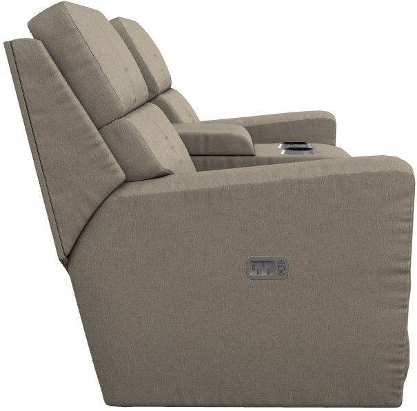 La-Z-Boy® Apollo Platinum Power Reclining Loveseat with Console, Headrest, and Lumbar-2