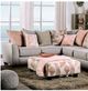 Furniture of America® Harriden 3-Piece Gray L-Shape Sectional-2