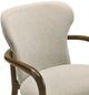 Armen Living Klarissa Cream/Walnut Dining Arm Chair-5