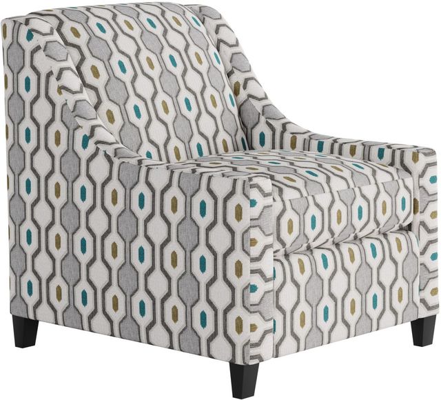 Fusion Furniture Max Pepper Armstrong Pool Gray/White Accent Chair-0