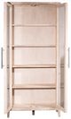 Dovetail Furniture Basel Light Warm Wash/Silver Cabinet-3