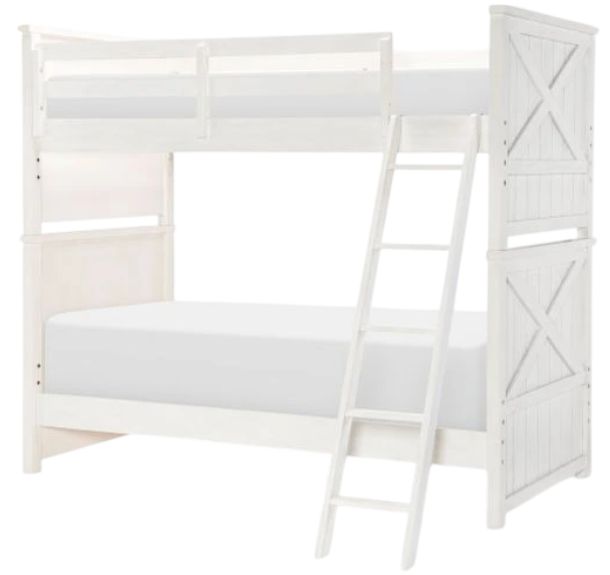 Legacy Kids Teen Flatiron White Twin/Twin Bunk Bed-0