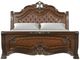 New Classic® Home Furnishings Bella Notte Mahogany Brown Queen Upholstered Sleigh Bed-2