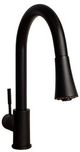 ZLINE Autograph Edition Matte Black Edison Pull Down Single Handle Kitchen Faucet-0