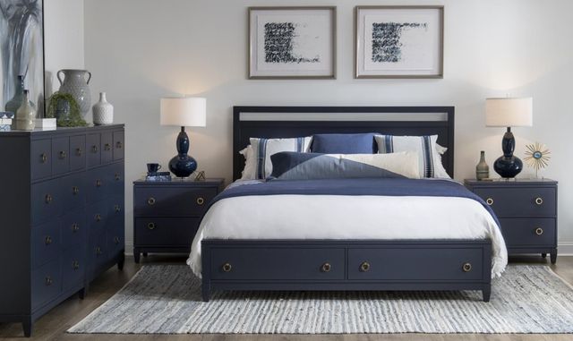Legacy Classic Summerland Inkwell Blue King Storage Panel Bed-3
