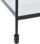 Renwil® Giulia White Accent Table with Matte Black Base-4