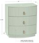 Powell® Ciarra Sage Green 3-Drawer Nightstand-3