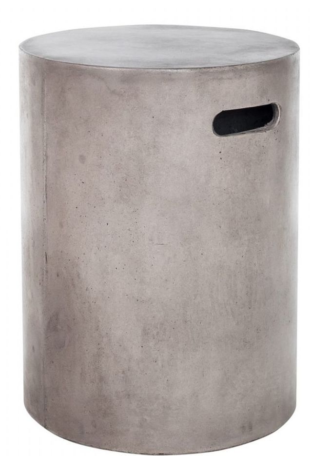 Moe's Home Collection Cato Dark Grey Concrete Outdoor Stool-0