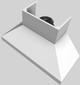 Vent-A-Hood® 54" White Euro-Style Wall Mounted Range Hood-5