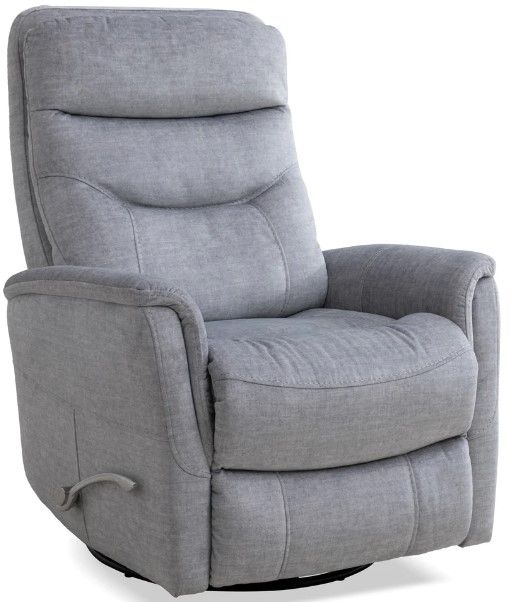 Parker House® Gemini Capri Silver Manual Swivel Recliner-0