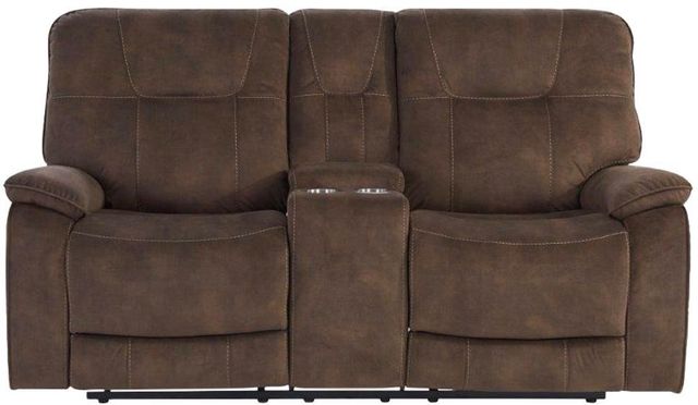 Parker House® Copper Shadow Brown Manual Reclining Console Loveseat-3