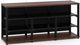 Salamander Designs® Synergy Open Center Triple 30 AV Cabinet-Dark Walnut/Black-0