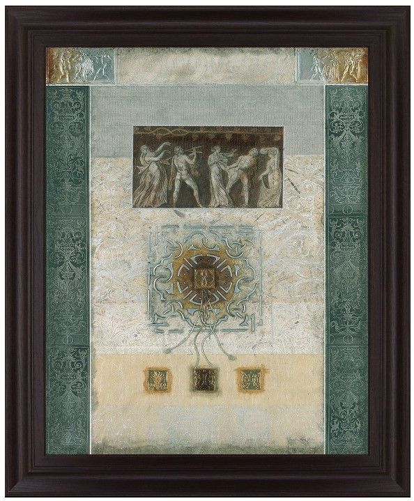 Classy Living Verdant Fresco Geometry Wall Art-0