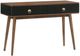 Armen Living Amigo Walnut Console Table with Black Drawers-0