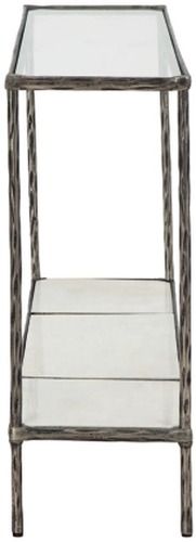Signature Design by Ashley® Ryandale Glass Top Console Table with Antique Pewter Base-2