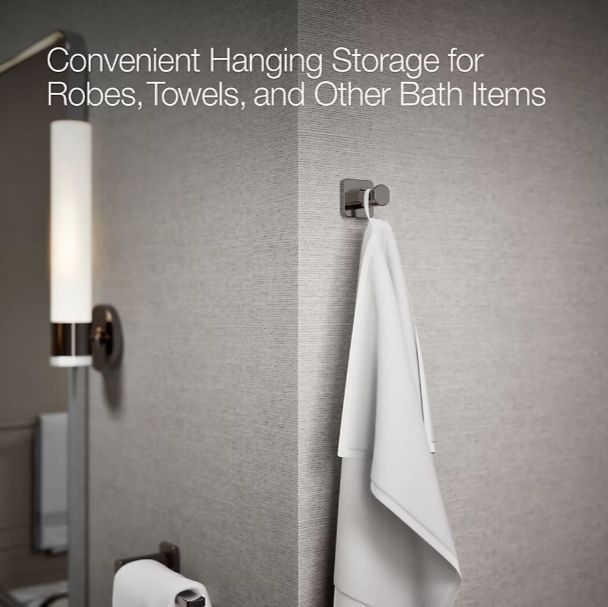 KOHLER® Parallel® Vibrant Titanium Robe Hook-3