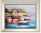 A & B Home 4-Piece Boating Scenes Framed Wall Art Set-3
