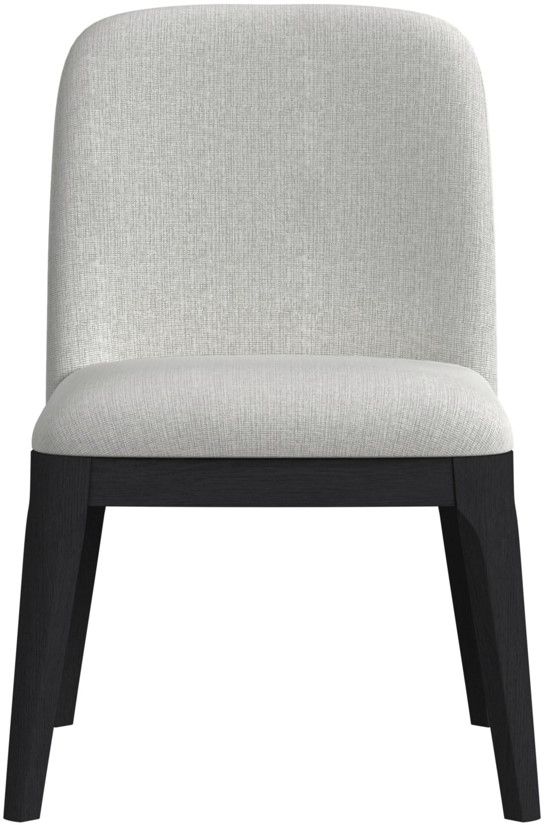 Elements International Rosalie Black/Gray Upholstered Dining Side Chair-2