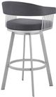 Armen Living Chelsea Slate Grey 30" Bar Stool-3