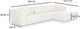 TOV Furniture Tarra 3-Piece Cream Right-Arm Facing Sectional and Chaise-2