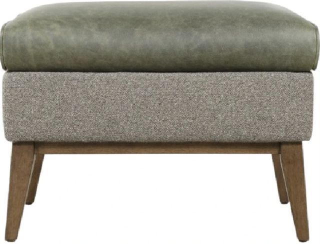 Hooker® Furniture Camille Potenza Graphit/Siena Moss Ottoman-1