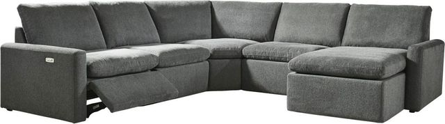 Signature Design by Ashley® Hartsdale 5-Piece Granite Right-Arm Facing Power Reclining Sectional and Chaise-0