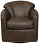 Craftmaster® Customizable CM Leather Swivel Chair-4