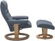 Stressless® by Ekornes® Customizable Opal Medium Classic Base Recliner with Ottoman-1