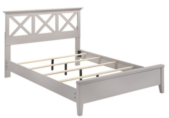 Bernards Nova II 4-Piece Gray Queen X Full Bedroom Set-2