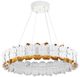 Currey & Company Aventine Gesso White/Gold Chandelier-0