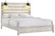 Elements International Fort Worth 3-Piece White King Bedroom Set-1