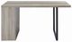 ACME Furniture Patwin Gray Oak Dining Table with Black Base-1