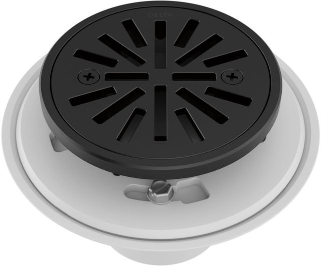 Delta Matte Black 4" Tile-In Round Shower Drain-0