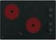 GE® 30" Black Built-In Knob Control Electric Cooktop with 4 Elements-2