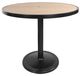 CabanaCoast® Customizable Kensington Wooden 36" Outdoor Round Pedestal Balcony Table-0