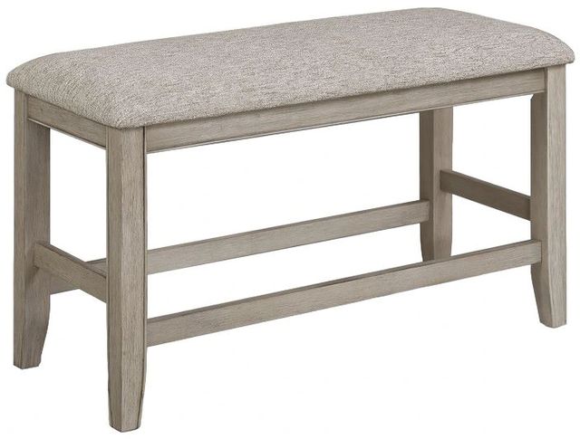 Crown Mark Fulton Beige/Gray Counter Height Bench-0